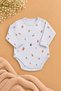 100% Cotton 4-Piece Baby Hospital Discharge Set: Romper, Bodysuit, Hat, Booties, Pants Set - 3