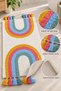 Bodrum Tufting Rainbow Cotton Handmade Knitted 2-Piece Mat Set - 3