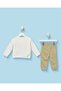 Infant Boys Ivory And Green Bear Jogger Set 3 Piece - 5