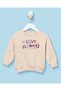 Infant Girls Ivory Floral Sweatshirt