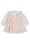 Chenille Ruffle Gilet 6-18 Months Dress - Powder