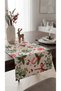 Duck Fabric Runner 40X110 cm – Christmas Candy Cane, Pine Branch and Red Ribbon Pattern, Water Repellent Stain-Resistant Table Runner - 2