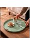 2-Piece Metal Tray Set with Leather Handles – Decorative Presentation and Serving Tray (43 cm / 33 cm) - 4