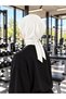 Athletic Hijab Sports Hijab - Tied-On Style Suitable for Daily and Training Use Ecru Color - 4
