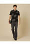 Men Black Floral Printed Polo T-Shirt - 5