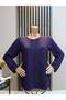 Women's Middle-Aged and Above Sea Shell Motif Winter Mother Combed Cotton Blouse - 2