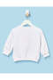 Infant Girls White Teddy Sweatshirt - 4