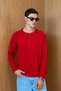 Men's sierre henley collar thessaloniki t-shirt red - 5
