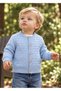 Organic Knitwear Long Sleeve Blue Baby Boy Cardigan