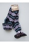 Turkmen Socks Woolen Booties 3-Pack Foldable Keep Warm Winter Home Socks Unisex Mixed Pattern - 2