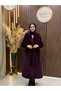 Zeli̇a Premium Lined Fox Coat |   Plum