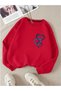 Women's 3 Heart Patterned Winter Sweatshirt Stylish and Comfortable Design