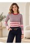 Pink Striped Sweater