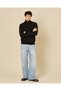 Men Black Zip-Neck Sweatshirt - 2
