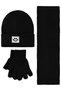 6-9 Years Old Scarf, Beanie and Glove Set - Black