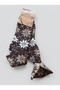 Turkmen Socks Woolen Booties 3-Pack Foldable Keep Warm Winter Home Socks Unisex Mixed Pattern - 4