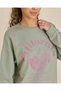 Senior Girls Sage Green Graphic Sweatshirt - 4