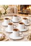 Acar - Luxe Silver Color 6-Person Coffee Cup Set 90 ml