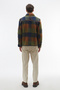 Men's Beige Corduroy Textured Tapered Fit Trousers - 2