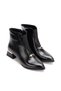 Gold Buckle, Flexible Elastic Front, Short Heeled Women's Boots with Accessories
