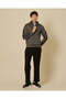 Men Grey Plain Zip-Up Sweatshirt - 2