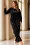 Warm and Luxurious French Velvet Soft Plus Size Pajama Set - 2