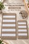 Bodrum Tufting Cotton Handmade Knitted 2-Piece Mat 112