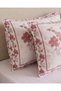 Ivory And Pink 3 Piece Floral Quilt Set King Size - 6