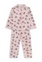 Snowman Printed Pajama Set for 6-9 Years Old - Pink