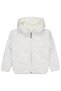 Fleece Lined Hooded Cardigan for 2-5 Years Old - Gray