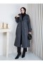 Windbreaker Detailed Lined Cashmere Coat Rc3168 - 4