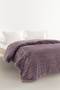 Lumessa Wellsoft Double Blanket - Dark Plum - 2