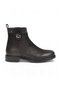 Women's Black Nubuck Genuine Leather Rubber Sole Stylish Comfortable Women's Boots 20751K - 2