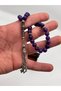 Aquamarine Stone Prayer Beads Set of 33 – Stylish Prayer Beads with Blue Natural Stone Color and Metal Tassels + Boxed + Tsb66 - 2