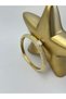 Single Stone Detailed Stylish Handcuffs (Steel)