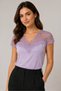 Women's Lace Collar Half Sleeve Sporty Stylish Curve Plus Size Viscose Blouse