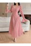 Rochie maxi, roz
