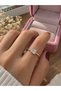 Elegant Women's Ring with Large Square-Cut Gemstone in Gold Color – Sparkling Solitaire Design, Stylish and Modern Ring - 2