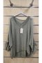 Italian Knitwear Blouse 2-Piece Set with Flat Sequin Detail and Undershirt
