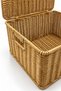 Rattan Look Rectangular Large Storage Box and Organizer with Handle and Lid 29X39X19 cm - Bohemian - 5