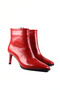 Thin Heeled Patent Leather Women's Short Boots - 7