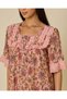 Women Pink Floral Nightdress - 2