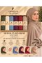 6pcs Set Modal Plain Hijab – Soft, Lightweight & Breathable Everyday Headscarf