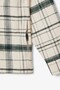 Men's Relaxed Fit Plaid Shirt Comfortable Cut Plaid Men's Outer Shirt Cream Green - 6