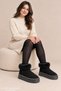 Neli̇s Women's Casual Winter Boots with Fur Inside and Ankle Lining - 3