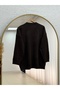 Peyker Crew Neck Scarf Sweater-Kr6023 Brown - 6