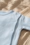 Aria Sky Safari 100% Cotton Blue Baby Set 0-3 Months - Side Snap Top, Pants with Booties, and Beret - 5