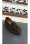 Brown Suede Leather Tasseled Women's Casual Shoes - 2
