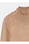 10877 Basic Stand Collar Buttoned Sweater - 7