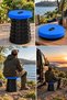 Folding Space-Saving Telescopic Kitchen Home Stool- Portable Lightweight Practical Camping Fishing Picnic Bathroom and Travel Stool Multi-Purpose - 3